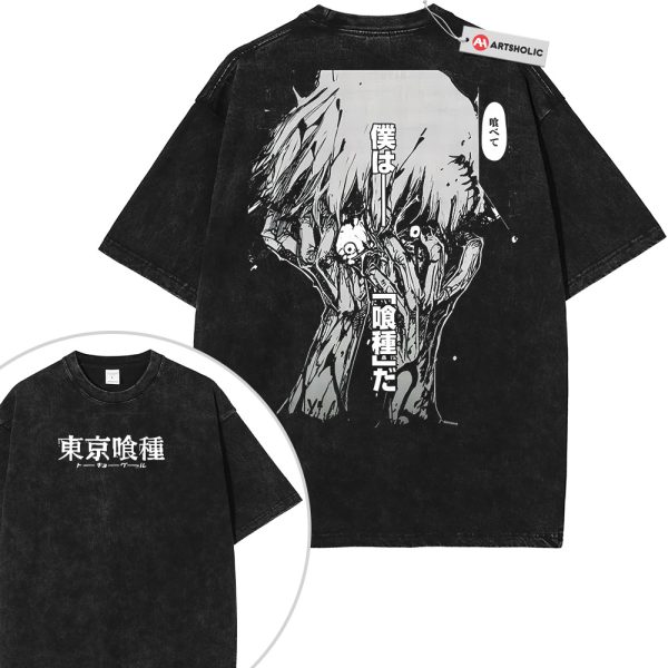 Ken Kaneki Shirt, Tokyo Ghoul Shirt, Anime Shirt, Vintage Tee 2-Sided
