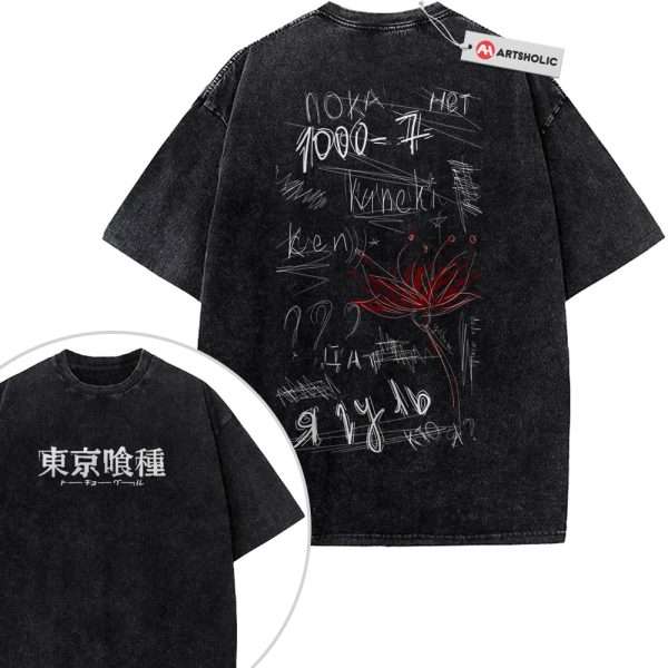 Ken Kaneki Shirt, Tokyo Ghoul Shirt, Anime Shirt, Vintage Tee 2-Sided