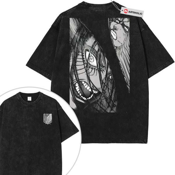 Eren Yeager Shirt, Attack On Titan Shirt, AOT Shirt, Anime Shirt, Vintage Tee 2-Sided