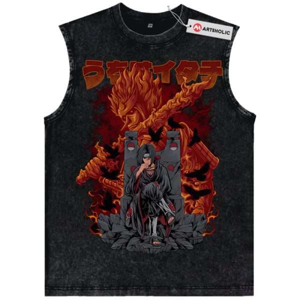 Itachi Uchiha Tank Top, Akatsuki Tank Top, Naruto Tank Top, Anime Tank Top, Vintage Tank Top