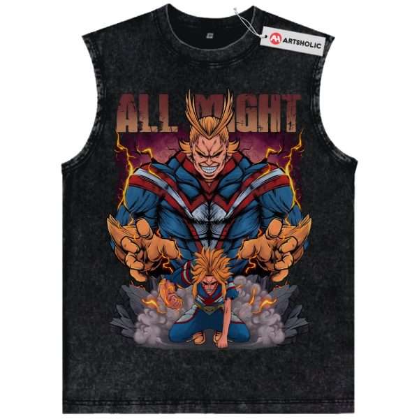 All Might Tank Top, Toshinori Yagi Tank Top, My Hero Academia Tank Top, MHA Tank Top, Anime Tank Top, Vintage Tank Top