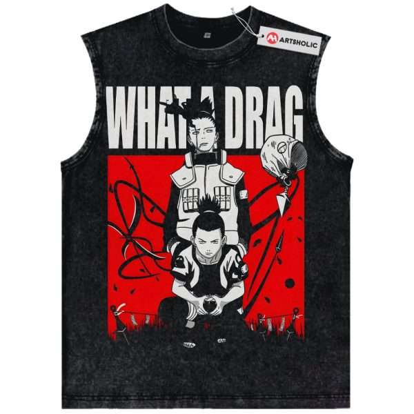 Shikamaru Nara Tank Top, Naruto Tank Top, Anime Tank Top, Vintage Tank Top