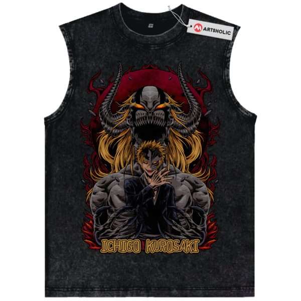 Ichigo Kurosaki Tank Top, Bleach Tank Top, Anime Tank Top, Vintage Tank Top