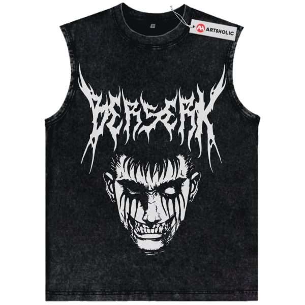 Guts Tank Top, Berserk Tank Top, Anime Tank Top, Vintage Tank Top