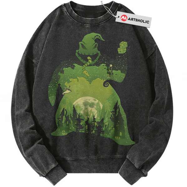 Oogie Boogie Sweatshirt, The Nightmare Before Christmas Sweatshirt, Animated Sweatshirt, Vintage Sweatshirt