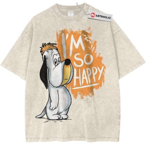Droopy Shirt, Dumb-Hounded Shirt, Animated Shirt, Vintage T-Shirt - Apricot, L