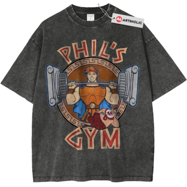 Hercules Shirt, Gym Shirt, Animated Shirt, Vintage T-Shirt - Pirate Gray, XL