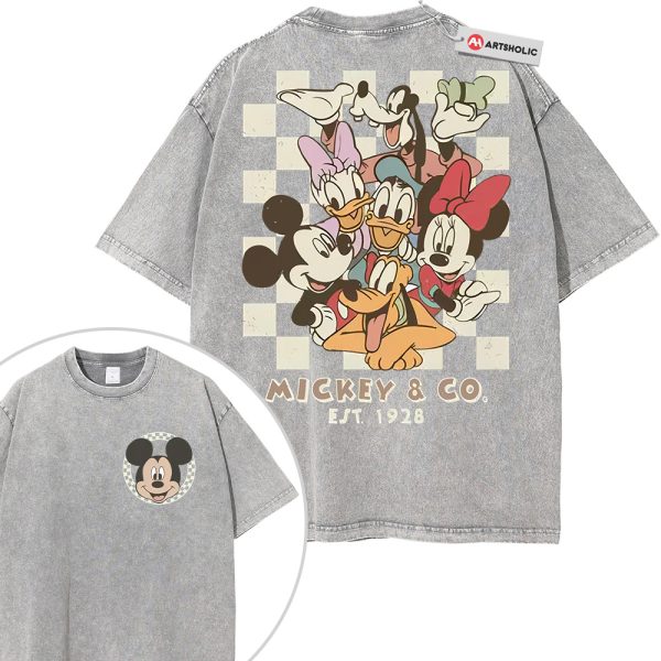 Mickey Mouse Shirt, Donald Duck Shirt, Pluto Shirt, Goofy Shirt, Animated Shirt, Vintage T-Shirt 2-Sided