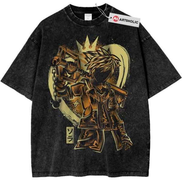Sora Shirt, Kingdom Hearts Shirt, Game Shirt, Vintage T-Shirt