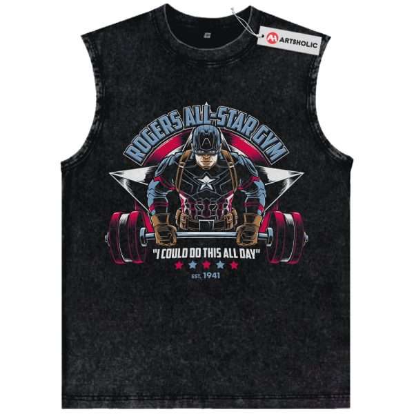 Captain America Tank Top, Marvel Comics Tank Top, Vintage Tank Top