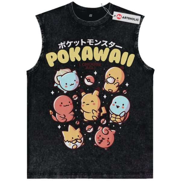 Pokemon Tank Top, Anime Tank Top, Vintage Tank Top