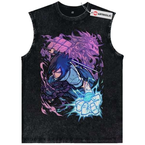 Sasuke Uchiha Tank Top, Naruto Tank Top, Anime Tank Top, Vintage Tank Top