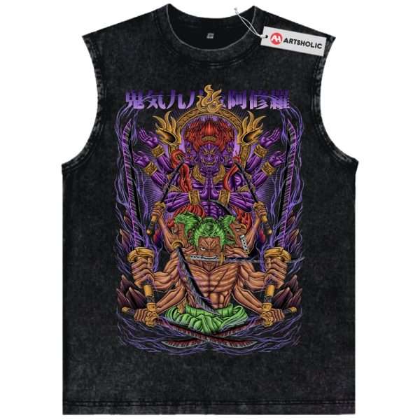 Roronoa Zoro Tank Top, One Piece Tank Top, Anime Tank Top, Vintage Tank Top