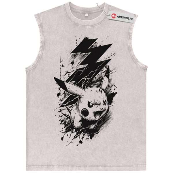 Pikachu Tank Top, Pokemon Tank Top, PKM Tank Top, Anime Tank Top, Vintage Tank Top