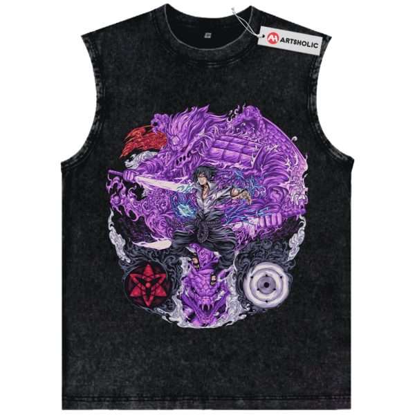 Sasuke Uchiha Tank Top, Naruto Tank Top, Anime Tank Top, Vintage Tank Top