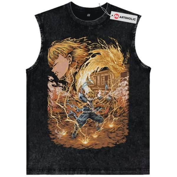 Zenitsu Agatsuma Tank Top, Demon Slayer Tank Top, Anime Tank Top, Vintage Tank Top