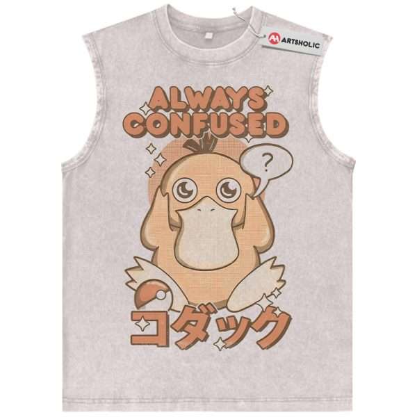 Psyduck Tank Top, Pokemon Tank Top, PKM Tank Top, Anime Tank Top, Vintage Tank Top