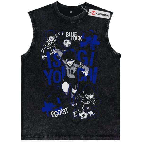 Yoichi Isagi Tank Top, Blue Lock Tank Top, Anime Tank Top, Vintage Tank Top