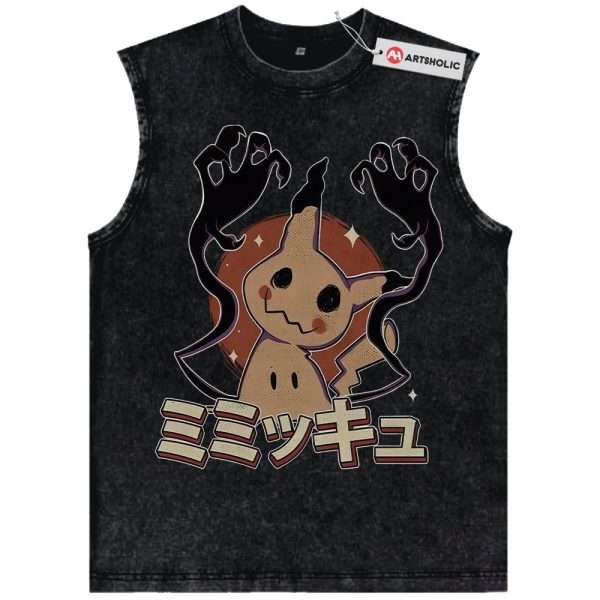 Mimikyu Tank Top, Pokemon Tank Top, PKM Tank Top, Anime Tank Top, Vintage Tank Top