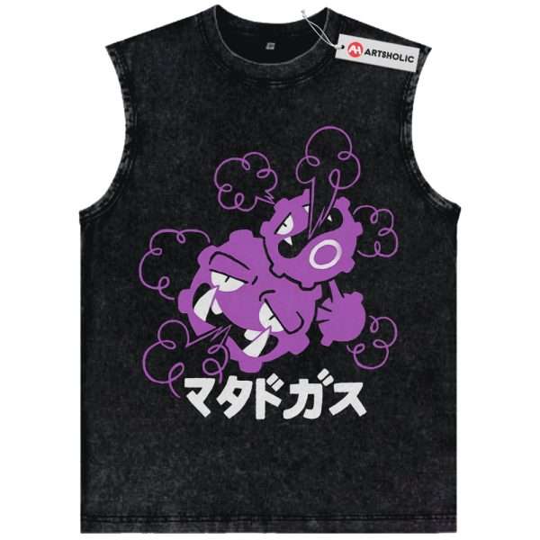 Weezing Tank Top, Pokemon Tank Top, PKM Tank Top, Anime Tank Top, Vintage Tank Top