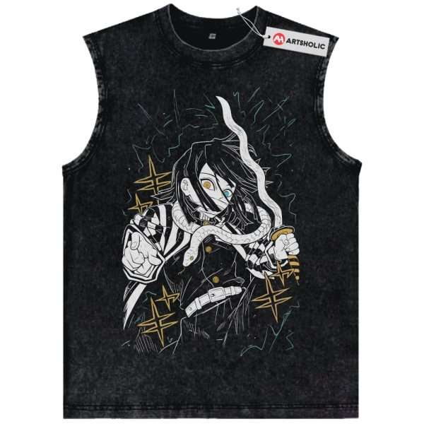 Obanai Iguro Tank Top, Demon Slayer Tank Top, Anime Tank Top, Vintage Tank Top