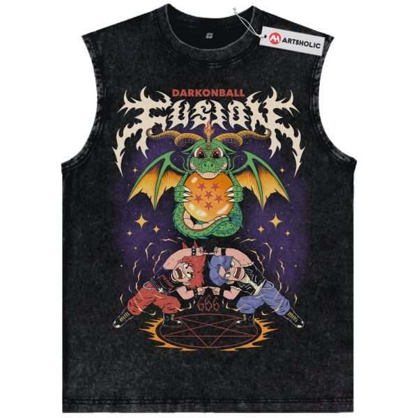 Fusion Son Goten vs Trunks Tank Top, Dragon Ball Tank Top, Anime Tank Top, Vintage Tank Top