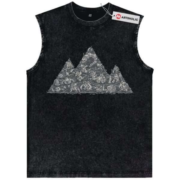 Rock-Type Pokemon Tank Top, PKM Tank Top, Anime Tank Top, Vintage Tank Top