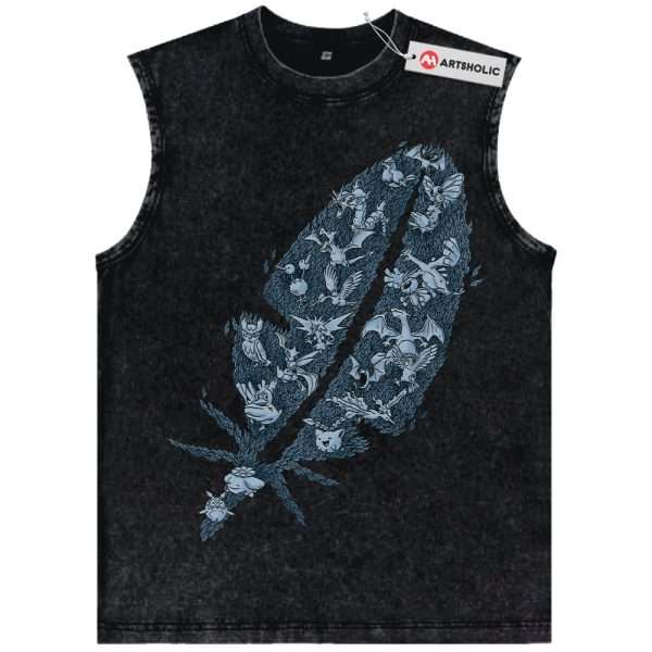 Flying-Type Pokemon Tank Top, PKM Tank Top, Anime Tank Top, Vintage Tank Top