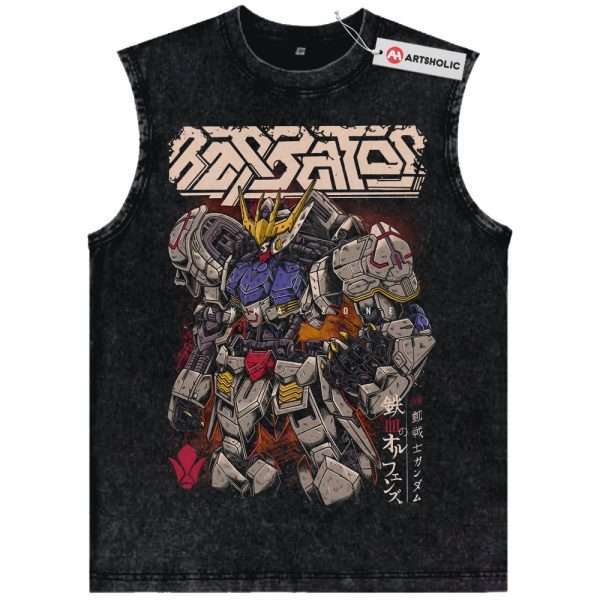 ASW-G-08 Gundam Barbatos Tank Top, The Gundam Tank Top, Anime Tank Top, Vintage Tank Top