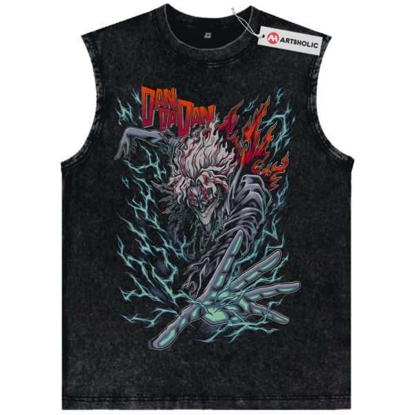 Okarun Tank Top, Dandadan Tank Top, Anime Tank Top, Vintage Tank Top