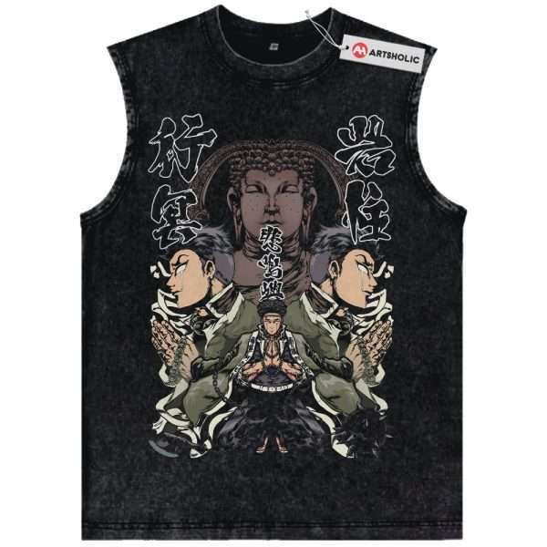 Gyomei Himejima Tank Top, Demon Slayer Tank Top, Anime Tank Top, Vintage Tank Top