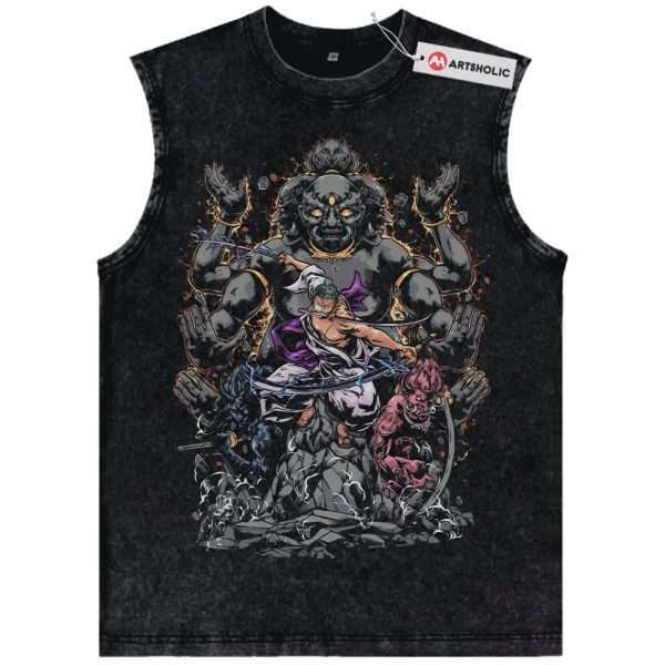 Roronoa Zoro Tank Top, One Piece Tank Top, Anime Tank Top, Vintage Tank Top