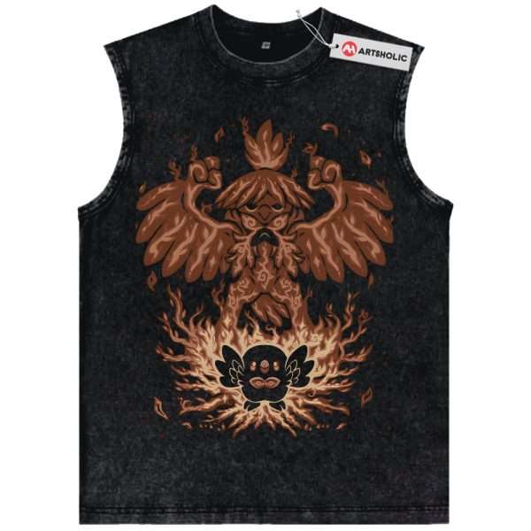 Rowlet vs Decidueye Tank Top, Pokemon Tank Top, PKM Tank Top, Anime Tank Top, Vintage Tank Top