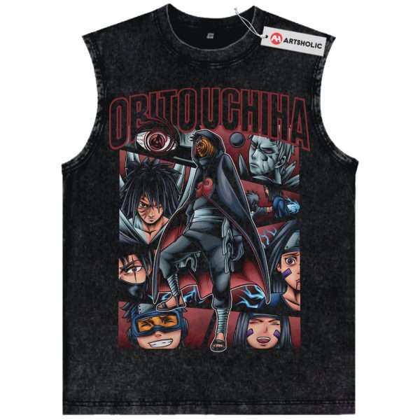Obito Uchiha Tank Top, Naruto Tank Top, Anime Tank Top, Vintage Tank Top