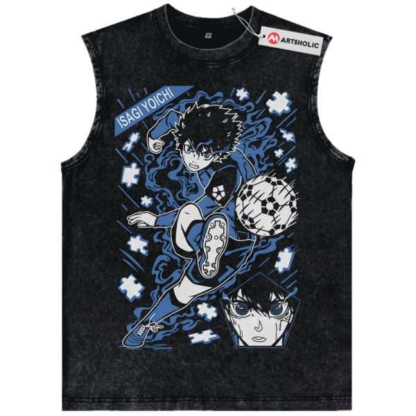 Yoichi Isagi Tank Top, Blue Lock Tank Top, Anime Tank Top, Vintage Tank Top