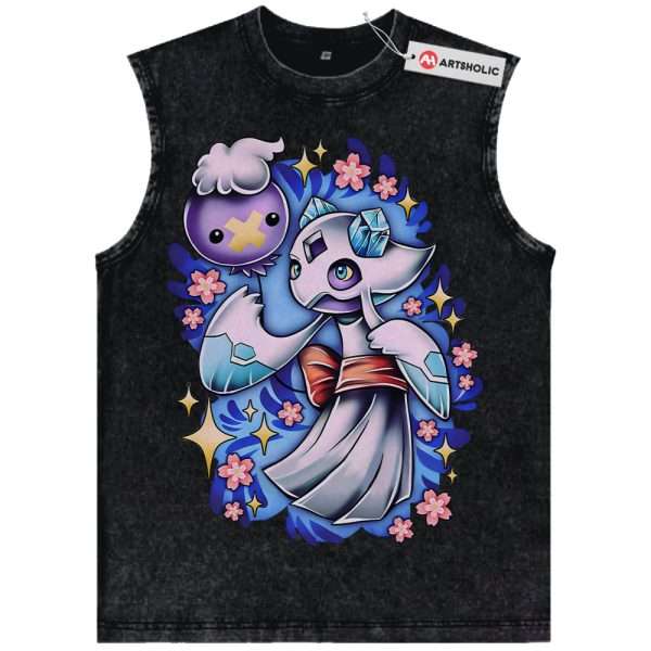 Drifloon and Froslass Tank Top, Pokemon Tank Top, PKM Tank Top, Anime Tank Top, Vintage Tank Top