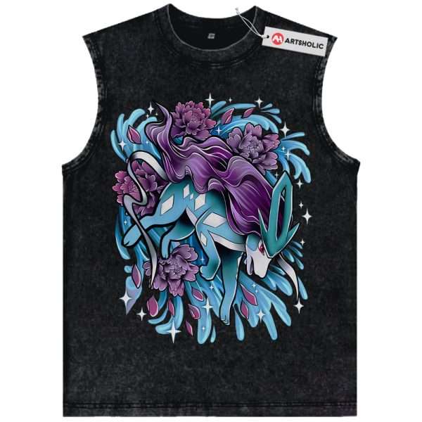 Suicune Tank Top, Pokemon Tank Top, PKM Tank Top, Anime Tank Top, Vintage Tank Top