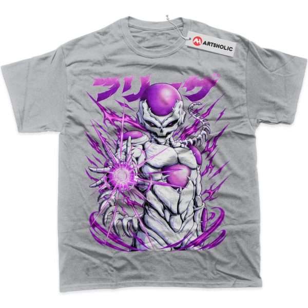 Skull Frieza Shirt, Dragon Ball Shirt, DBZ Shirt, Anime Shirt, Graphic T-Shirt - Light Grey, S