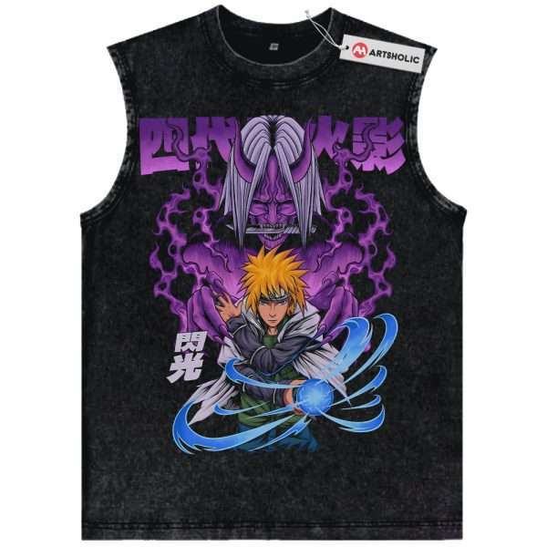 Minato Namikaze Tank Top, Naruto Tank Top, Anime Tank Top, Vintage Tank Top