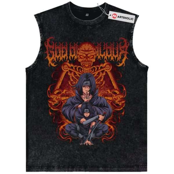 Itachi Uchiha Tank Top, Naruto Tank Top, Anime Tank Top, Vintage Tank Top