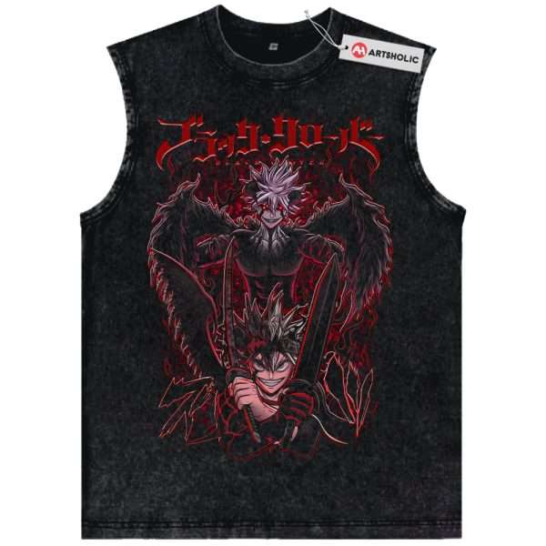 Asta Tank Top, Black Clover Tank Top, Anime Tank Top, Vintage Tank Top