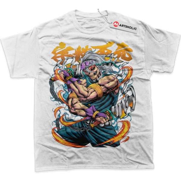 Skull Tengen Uzui Shirt, Demon Slayer Shirt, Anime Shirt, Graphic T-Shirt