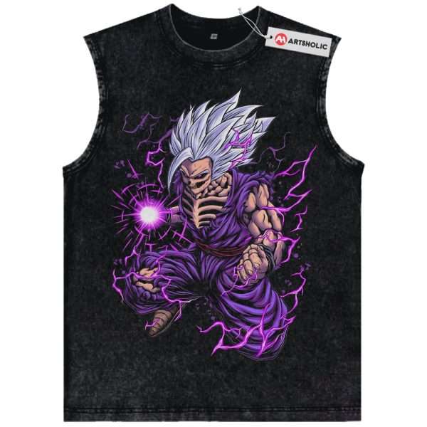 Skeleton Son Gohan Tank Top, Dragon Ball Tank Top, DBZ Tank Top, Anime Tank Top, Vintage Tank Top