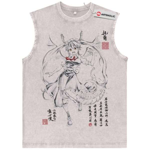 Tohru Tank Top, Miss Kobayashi's Dragon Maid Tank Top, Anime Tank Top, Vintage Tank Top