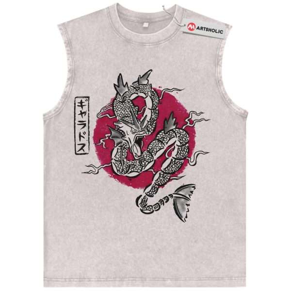 Gyarados Tank Top, Pokemon Tank Top, PKM Tank Top, Anime Tank Top, Vintage Tank Top