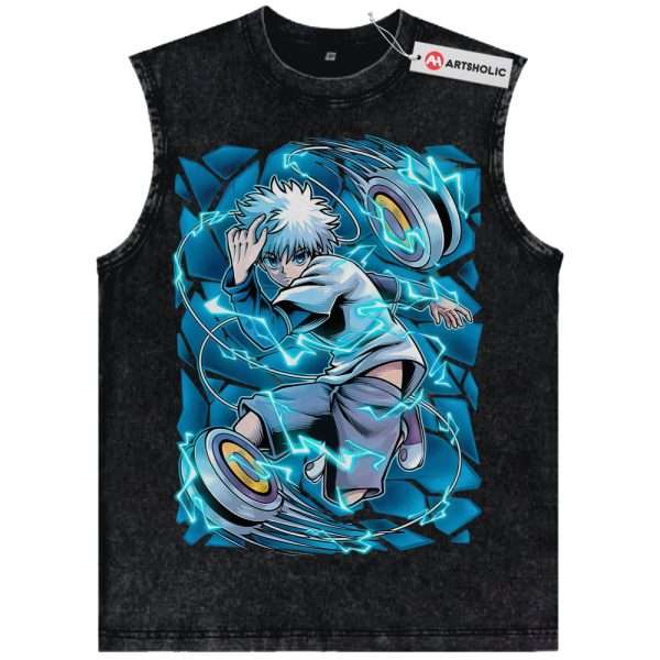 Killua Zoldyck Tank Top, Hunter x Hunter Tank Top, HxH Tank Top, Anime Tank Top, Vintage Tank Top
