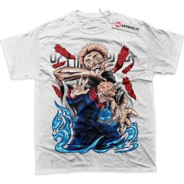 Yuji Itadori vs Sukuna Shirt, Jujutsu Kaisen Shirt, Anime Shirt, Graphic T-Shirt