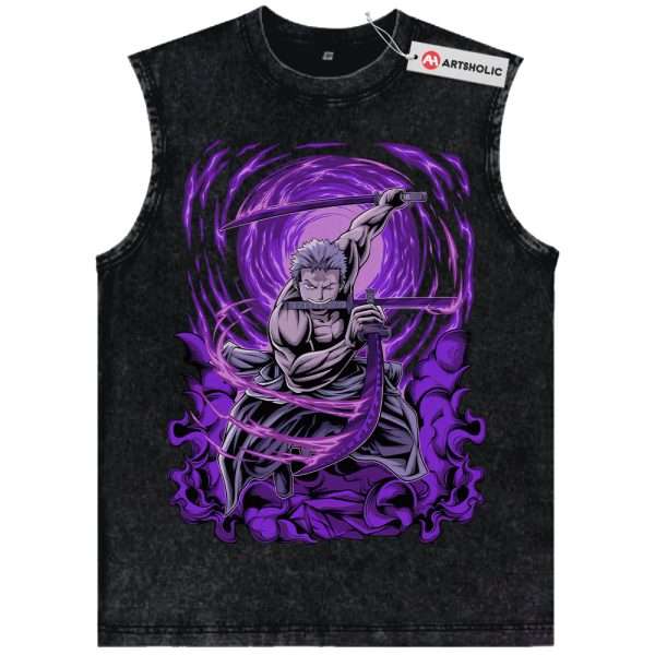 Roronoa Zoro Tank Top, One Piece Tank Top, Anime Tank Top, Vintage Tank Top