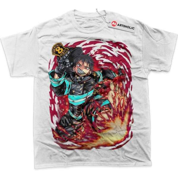 Shinra Kusakabe Shirt, Fire Force Shirt, Anime Shirt, Graphic Tee