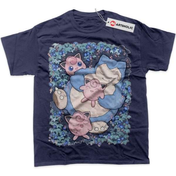 Snorlax vs Jigglypuff Shirt, Pokemon Shirt, PKM Shirt, Anime Shirt, Graphic T-Shirt